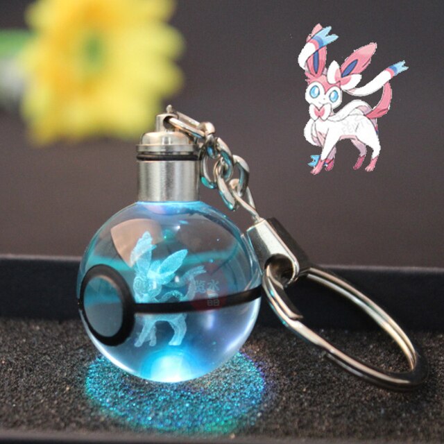 Pokémon LED Crystal Keychain